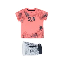Completo Tropicale Maglietta + Bermuda Baby Bambino