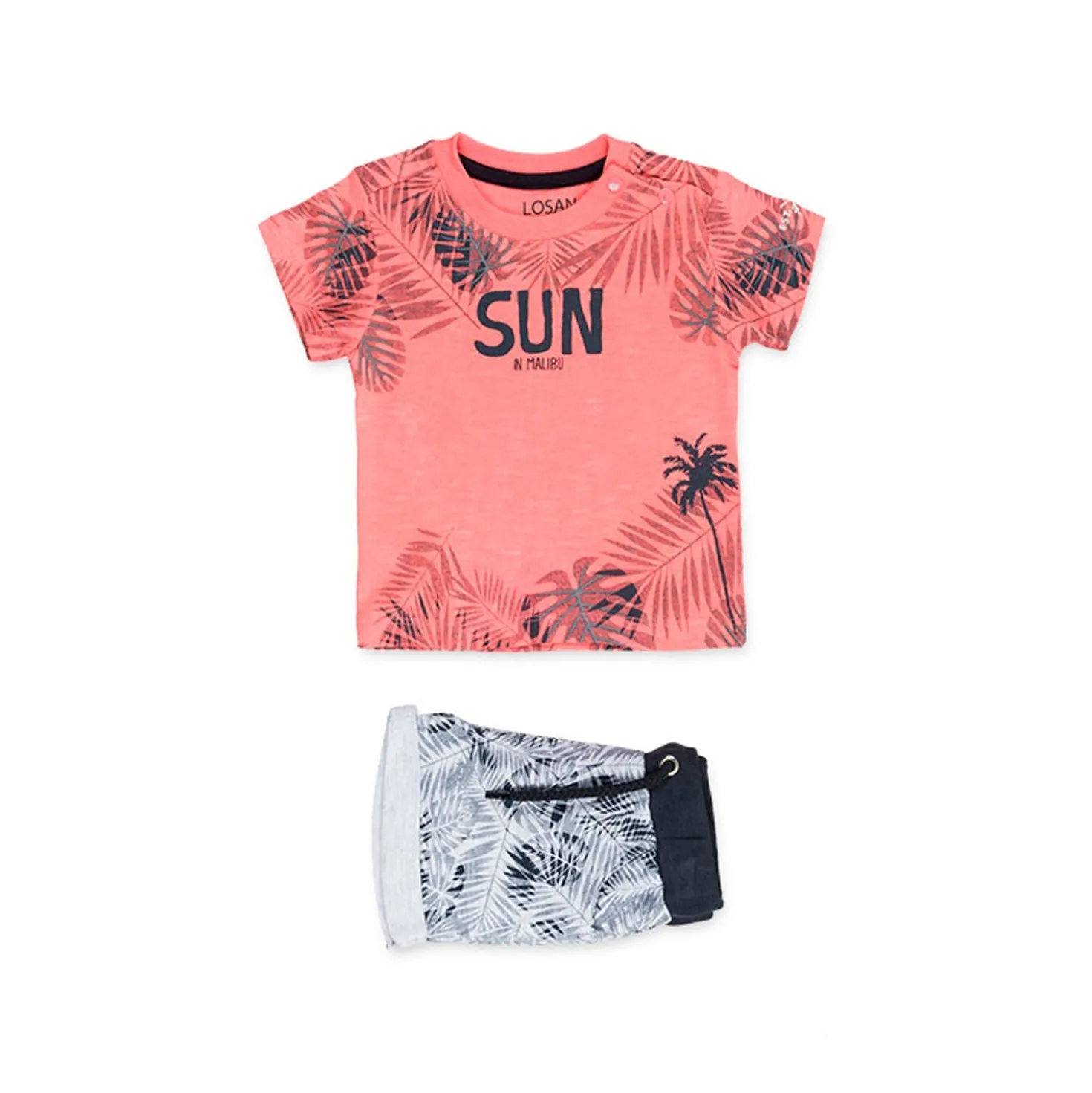 Completo Tropicale Maglietta + Bermuda Baby Bambino