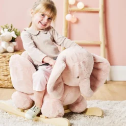 Fanfan Dondolo Elefante Rosa Ps26 C