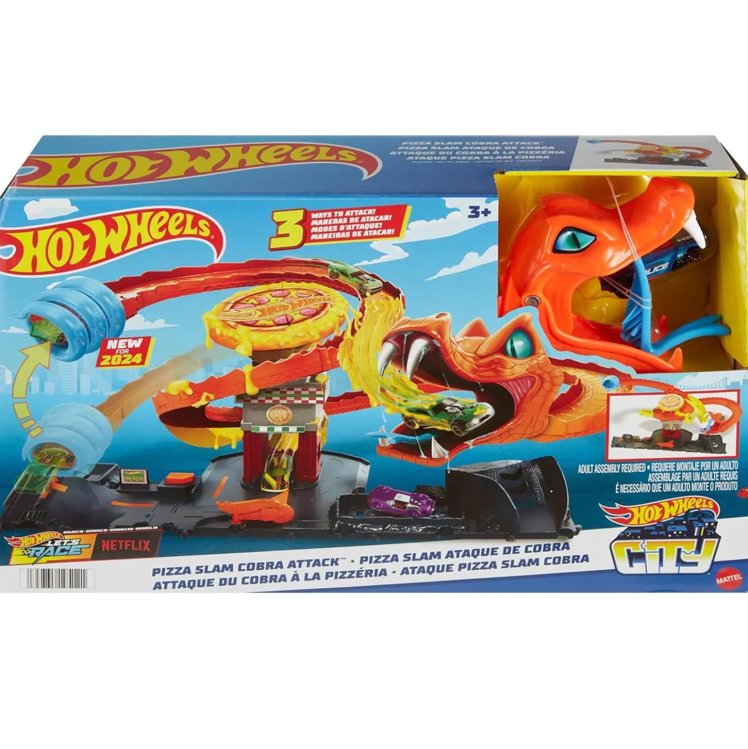 Hot Wheels City Attacco Del Cobra In Pizzeria HTN81