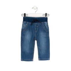 Jeans Taglio Dritto con Elastico Baby Bambino