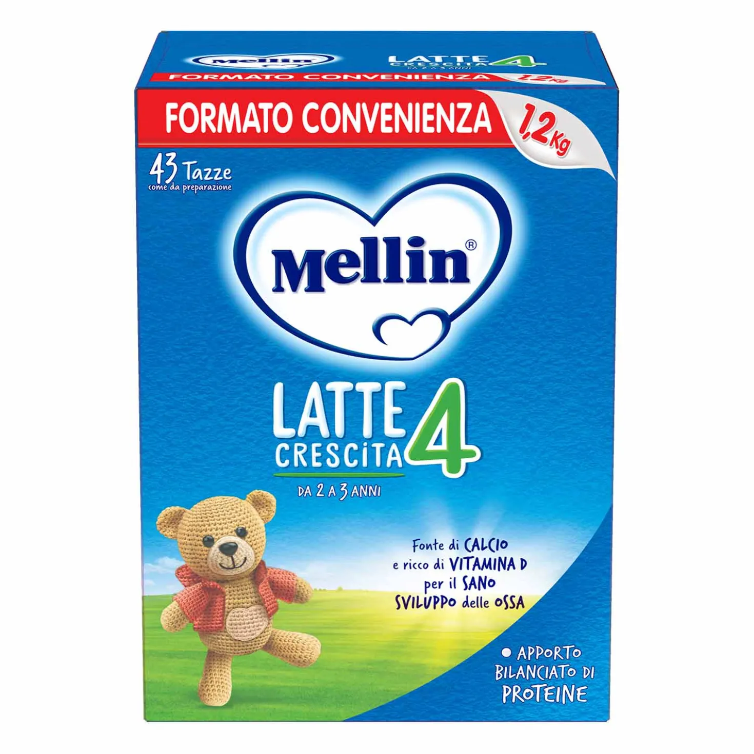 Latte In Polvere 4: Confezione 1200 gr (2x600)