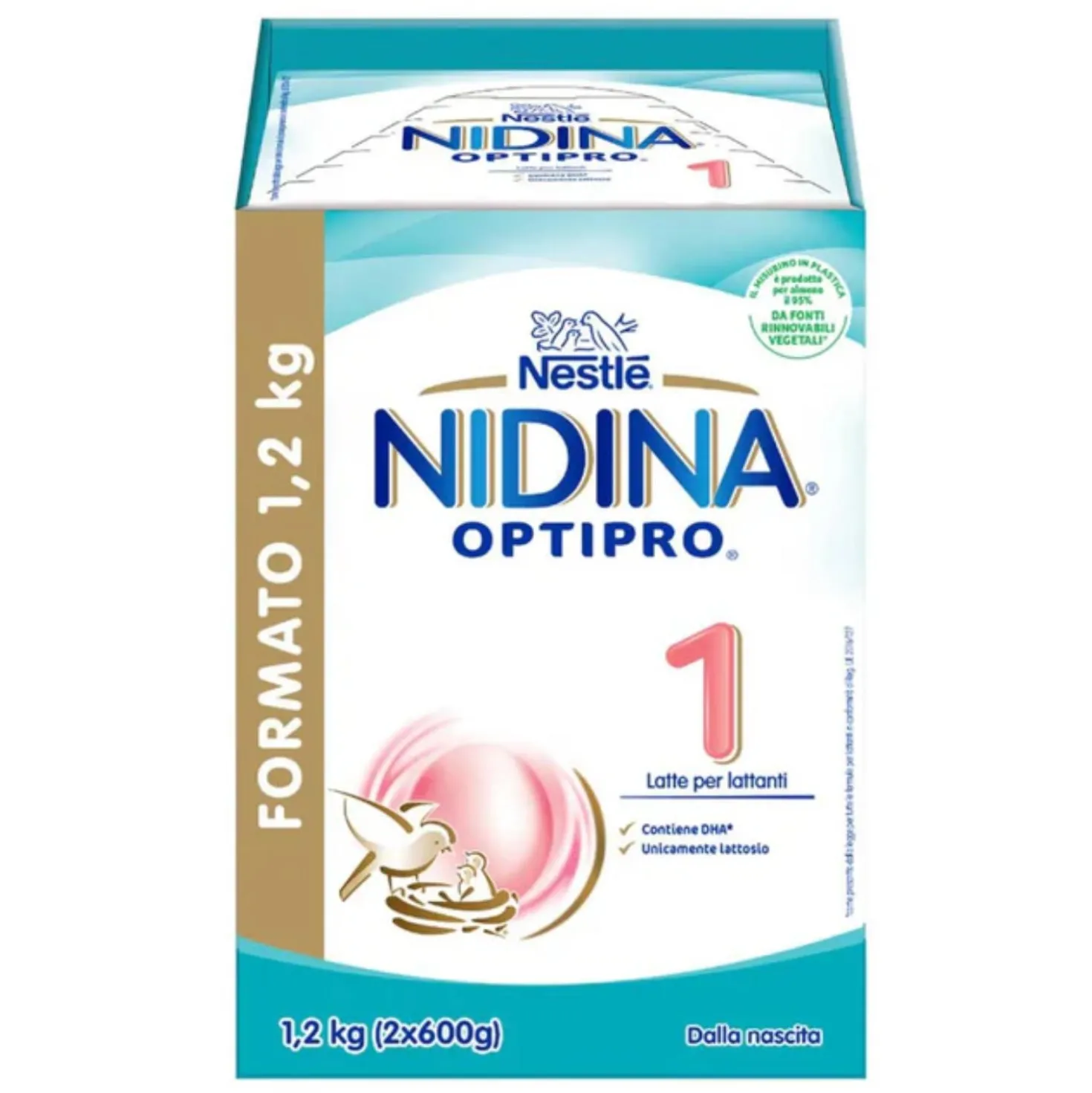 Latte In Polvere Nidina 1: Confezione 1200 gr (2x600)