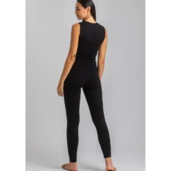 Leggings Premaman Neri in Morbido Jersey di BambĂą