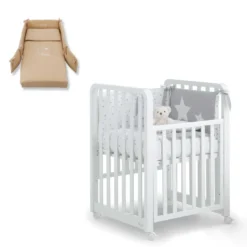 Lettino Glam 9 In 1 + Materasso + Completo Piumone Glammy