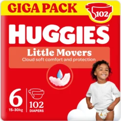 Little Movers Pannolini Gigapack taglia 6 (102 pz)