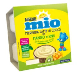 Merenda Latte Di Cocco Con Mango E Kiwi: Confezione 4 X 90 gr