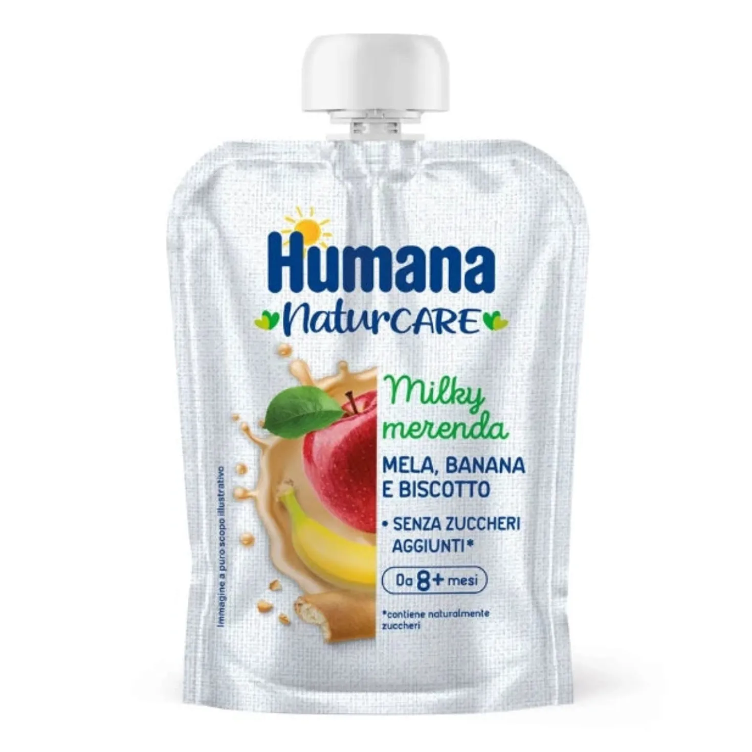 MilkMerenda Mela Banana Biscotto: Confezione 100g
