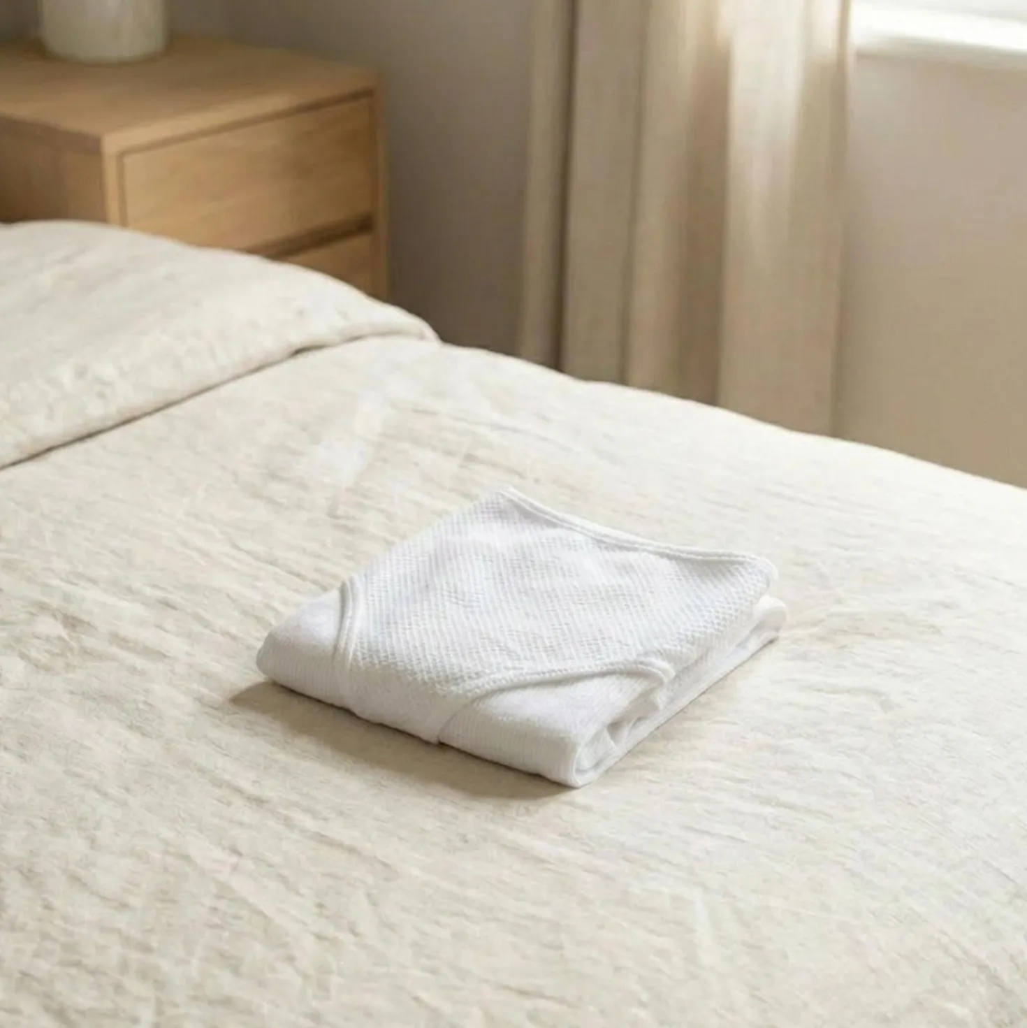 Mutanda Gestante in Cotone Piquet Bianco