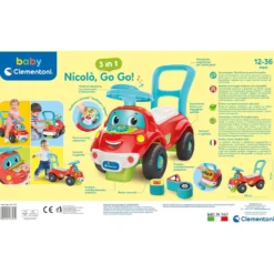 Nicolò Go Go Baby Macchina Cavalcabile 3 in 1 17747