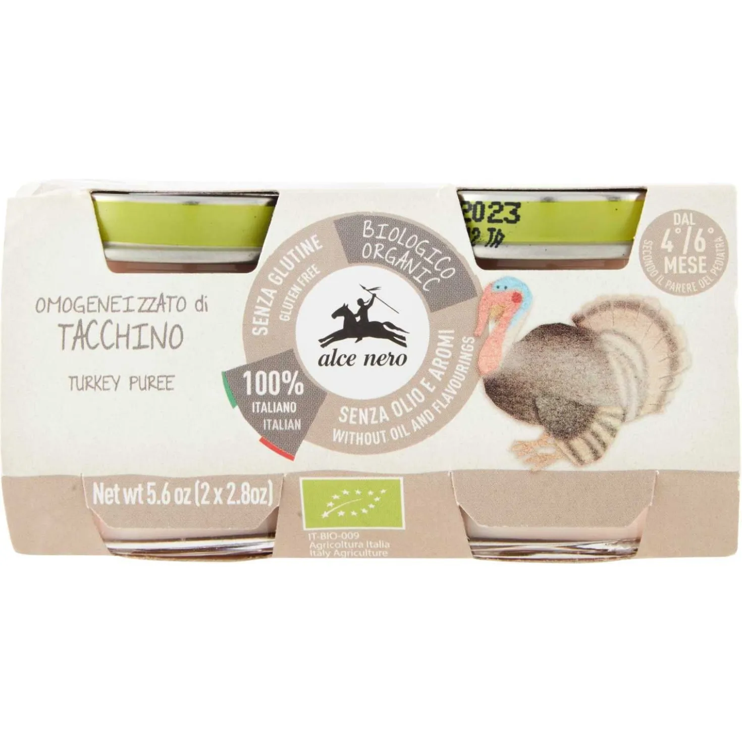 Omogeneizzato Biologico Carne: Confezione 2x80 gr