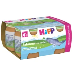 Omogeneizzato Pesce Salmone Con Verdure: Confezione 4x80 gr