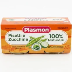 Omogeneizzato Piselli Zucchine: Confezione 2x80 gr