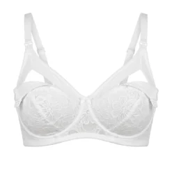 Reggiseno Allattamento Con Pizzo Rebrodè Coppa B Bianco