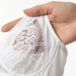 Reggiseno Allattamento Con Pizzo Rebrodè Coppa B Bianco