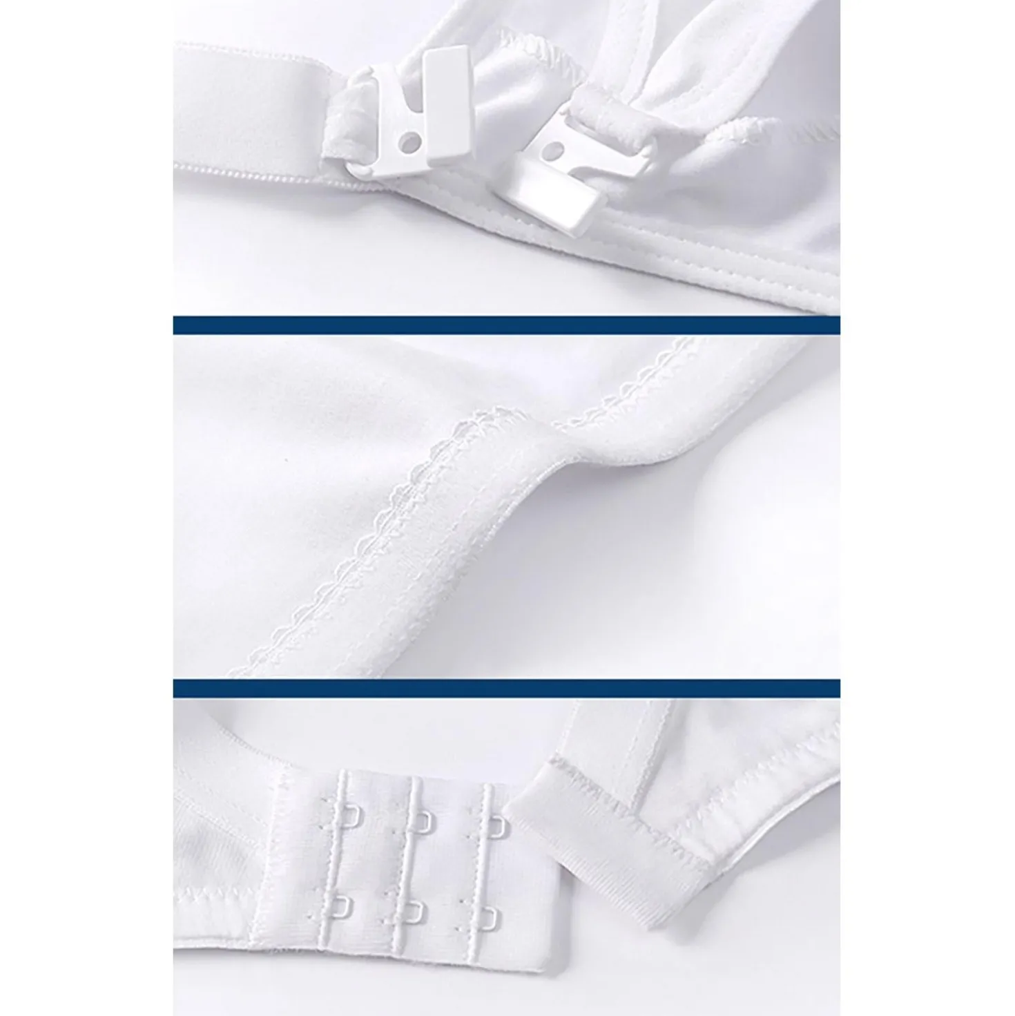 Reggiseno Allattamento Cotone Preformato Coppa C Bianco