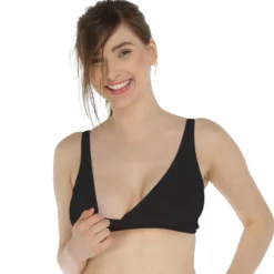 Reggiseno Allattamento Notte Bamboo Nero