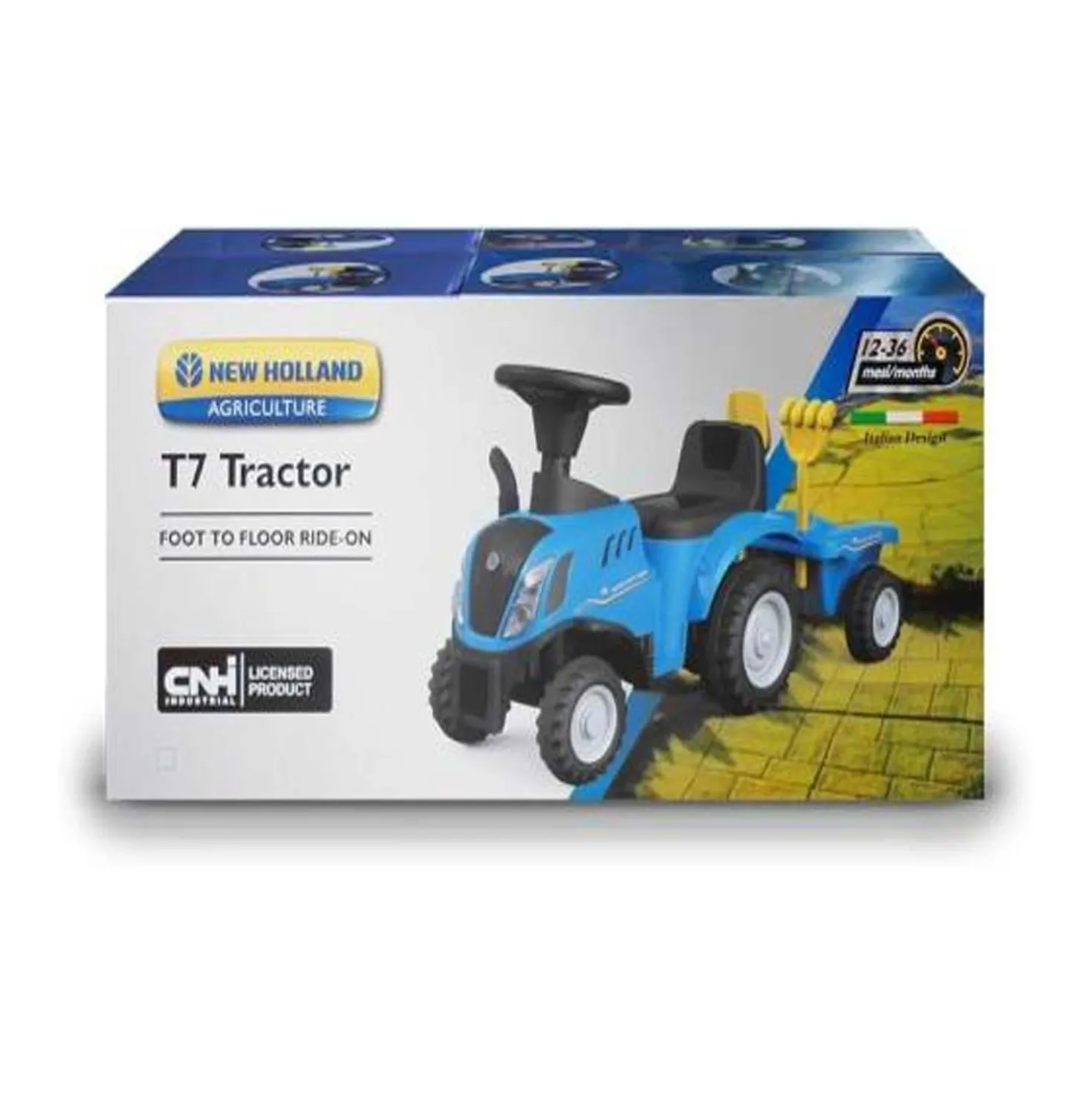 Ride On Trattore Con Rimorchio New Holland