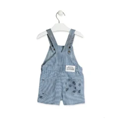 Salopette di Jeans a Righe Baby Bambino