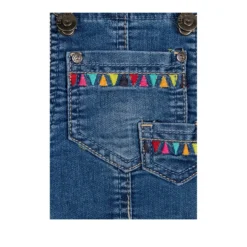 Salopette di Jeans Stile Etnico Bambina Junior