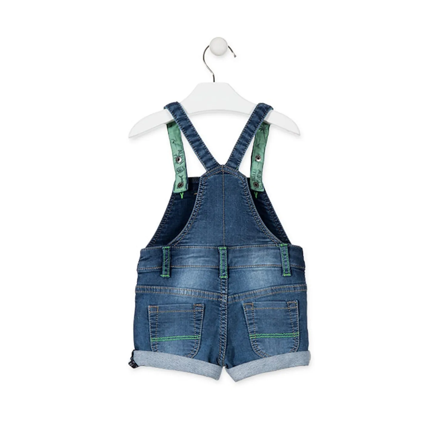 Salopette in Felpa effetto Jeans Baby Bambino