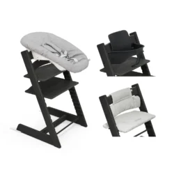 Sedia Tripp Trapp in Rovere + Baby Set² + Newborn Set + Cuscino