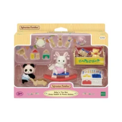 Sylvanian Families: Scatola Dei Giochi Per Bebè Coniglio Neve E Bebè Panda