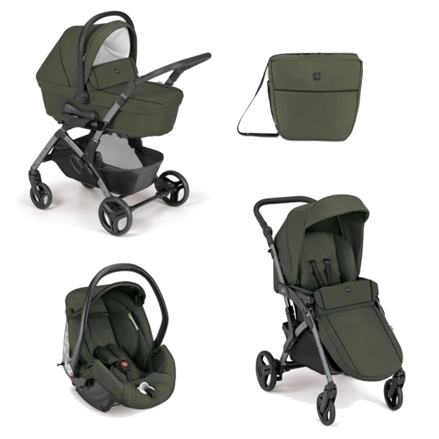 Trio Fluido Easy Con Seggiolino Auto Area 0+ Isize