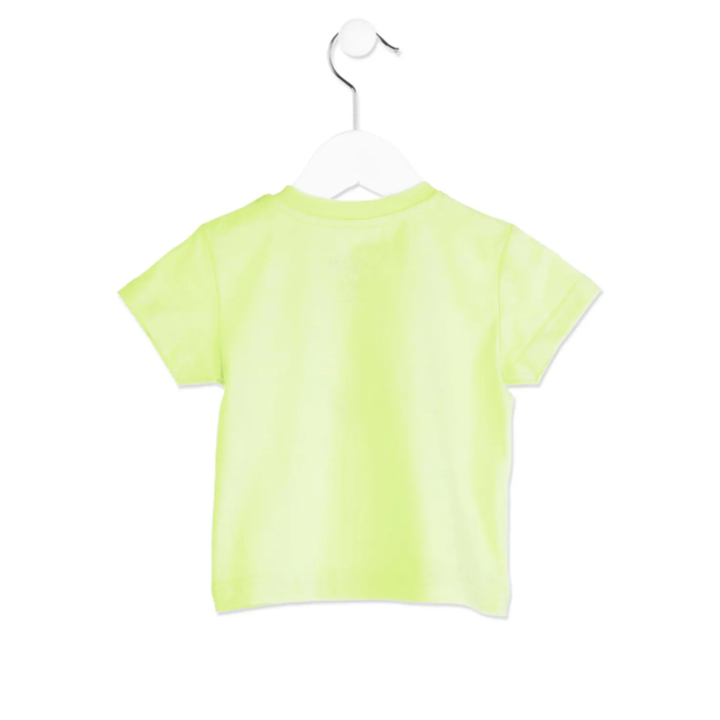 T Shirt Verde Baby Bimbo con Faccia di Animale
