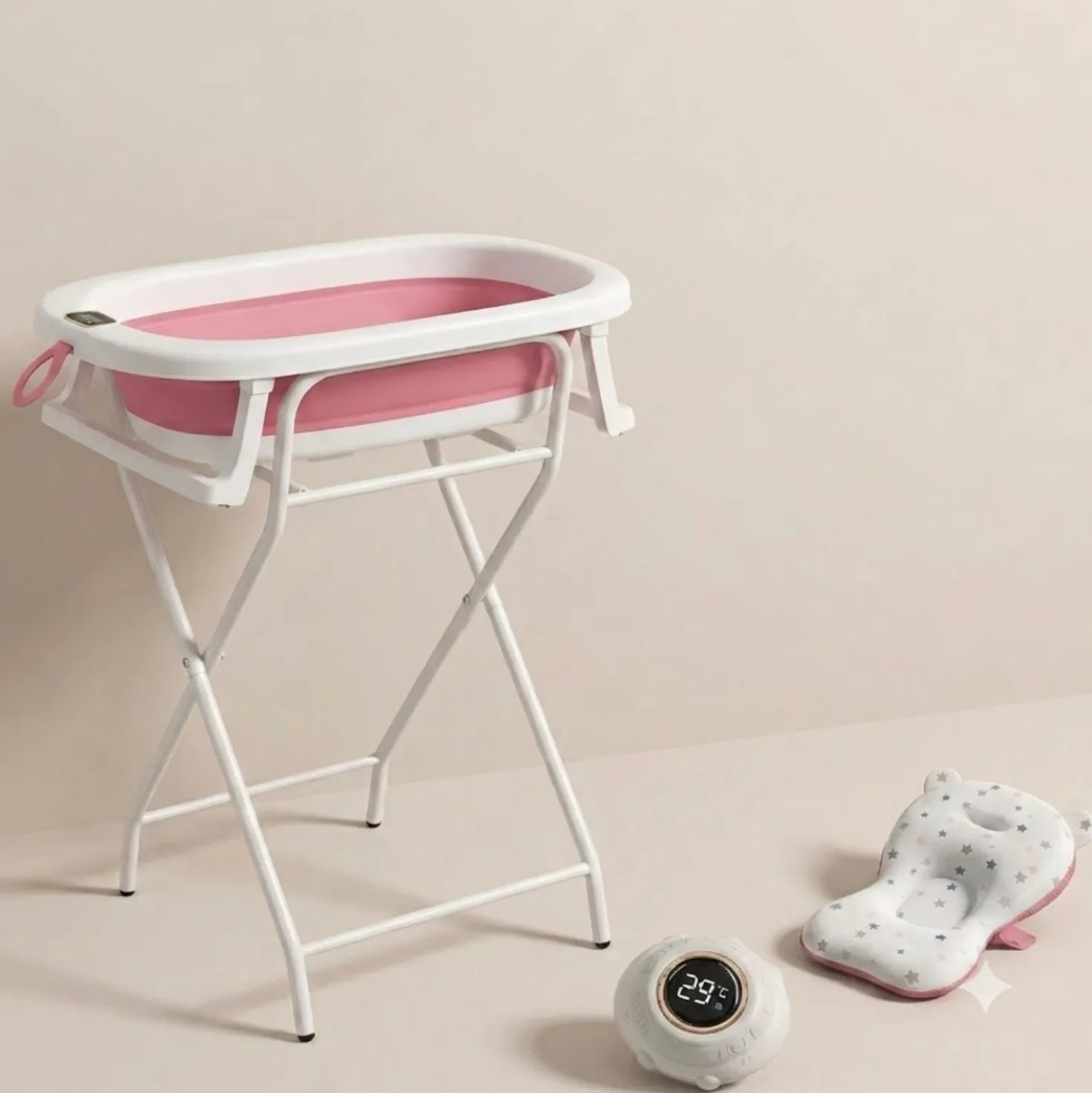 Vaschetta Pieghevole 3 In 1 Supporto+Inserto+Termometro