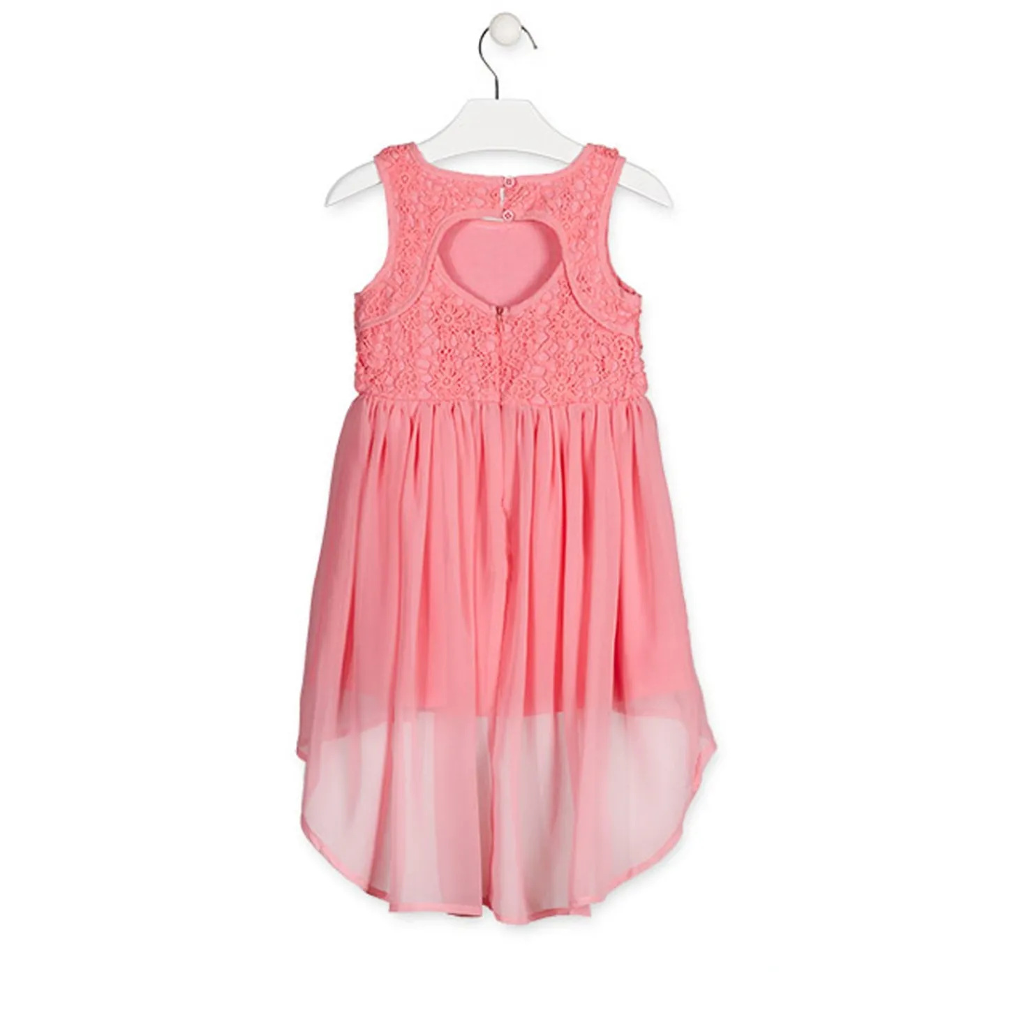 Vestito Elegante Rosa Corallo Bambina Junior