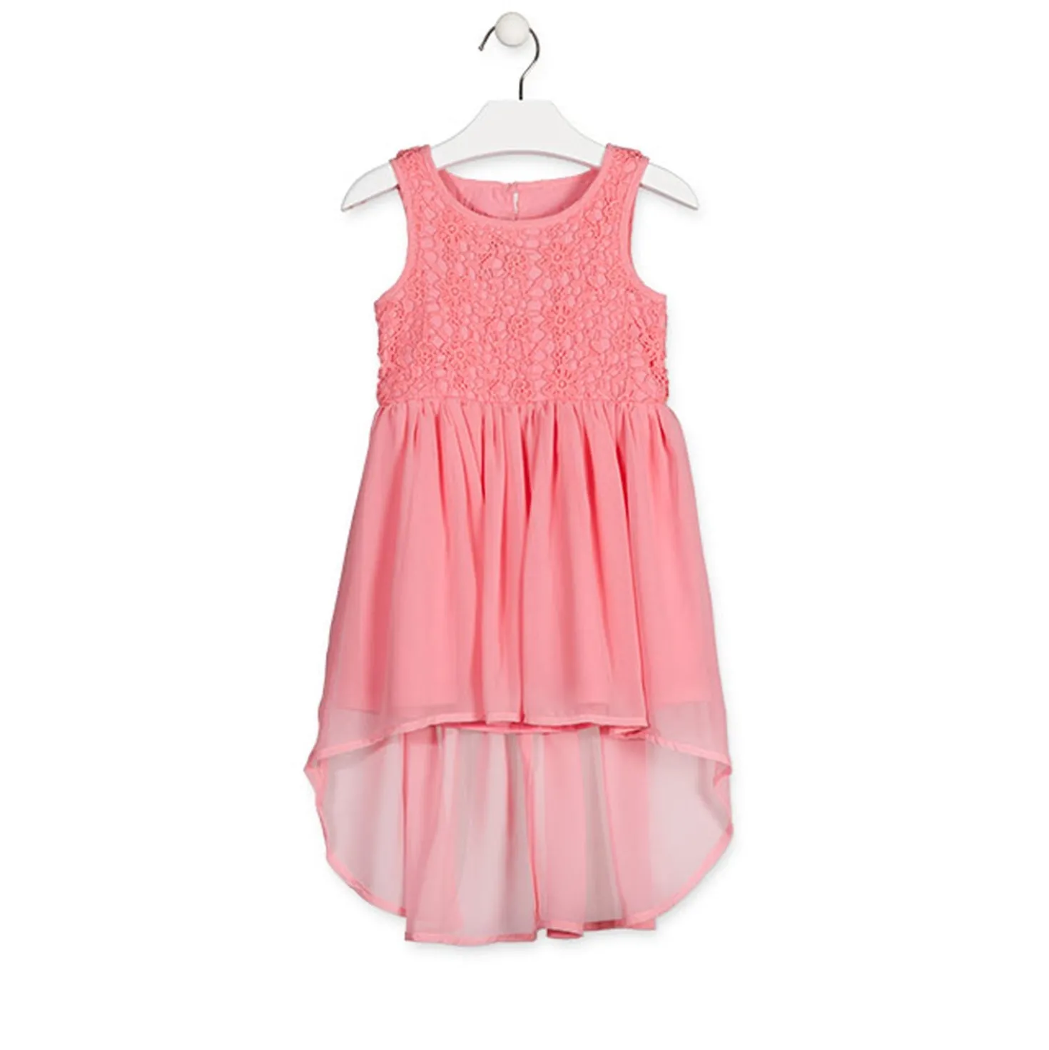 Vestito Elegante Rosa Corallo Bambina Junior