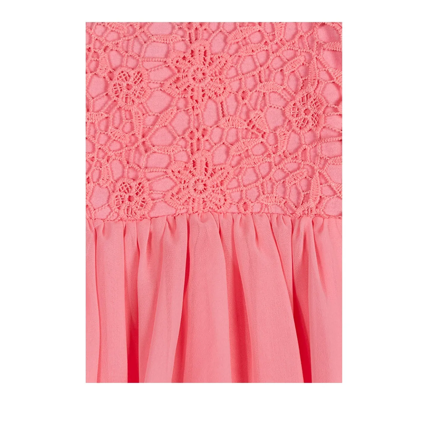 Vestito Elegante Rosa Corallo Bambina Junior